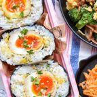 激うま♡半熟味玉の薬味爆弾おにぎり♡