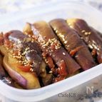 素材一品だけ！レシピ、レンジで簡単なす梅酢和え