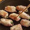小松菜とはんぺんの甘辛肉巻きの工程4
