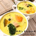 ほっこりかぼちゃであったまる♡牛乳で簡単かぼちゃのシチュー♡