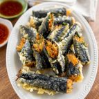 レンチンで時短！韓国の屋台料理【春雨の海苔巻き天ぷら】