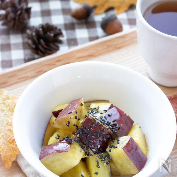 【レンジで3分のみ】お弁当のおかずにも！お手軽大学いも