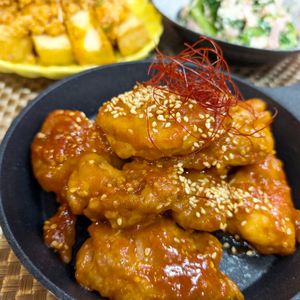 ふゆの作ってみた!投稿(【甘辛ヤンニョムチキン】ごはんにもビールにも!)