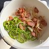 【喫茶店みたいなナポリタン】懐かしの味わい♪夏休みランチに♡の工程2