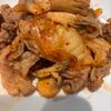イトマルの作ってみた!投稿(ご飯がすすむ満足おかず！豚こま肉と舞茸のキムチ炒め)