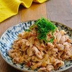 豚こまのおかか梅マヨ炒め