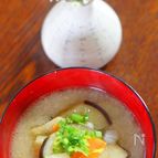 ココナッツオイルの茄子のお味噌汁