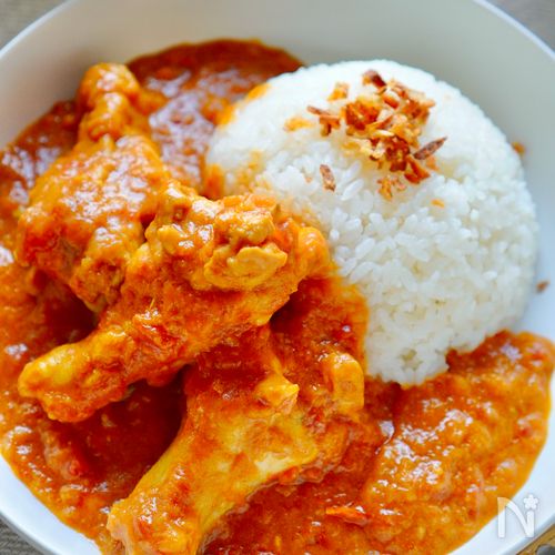 【バターチキンカレー】包丁まな板使わず&ワンパンで!