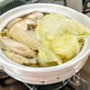 【水炊き】あっさりシンプル、キャベツが美味しい。温まる。