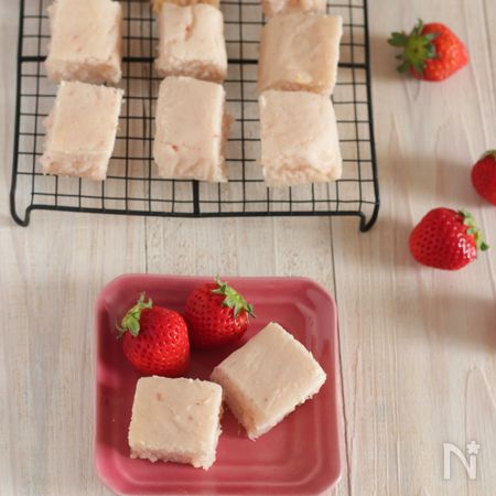 豆腐でしっとりピンクのいちごケーキ 特定原材料7品目不使用 By 中村りえ レシピサイト Nadia ナディア プロの料理家のおいしい レシピ