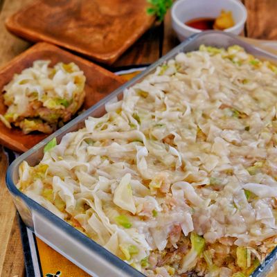 レンジで!*新玉ねぎと春キャベツがどっさりのスコップ鶏焼売*