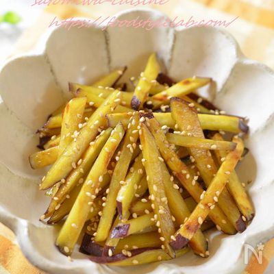 【さつま芋のオイスターきんぴら】お弁当に！ご飯が進む甘辛味☆
