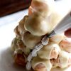 ミニシューで白いツリー☆クリスマスケーキの工程5