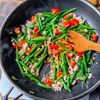 【いんげんとひき肉の彩り炒め】シャキ旨!!の工程6