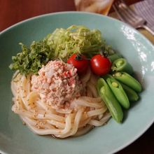 子どもに人気！ツナマヨ冷やしうどん
