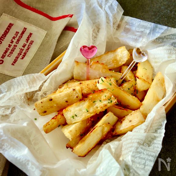揚げない♪長芋の焼きポテトフライ