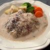 mi♡の作ってみた!投稿(うま味ジュワ〜♪クリームソース煮込みハンバーグ)