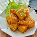 もちもち食感！『やみつきヤンニョム厚揚げはんぺん』