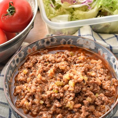 【レンジde簡単タコミート】野菜たっぷり◎秒でなくなる旨さ！
