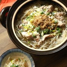 【ゴマみそ春雨もやし鍋】コクうま濃厚な味わい!