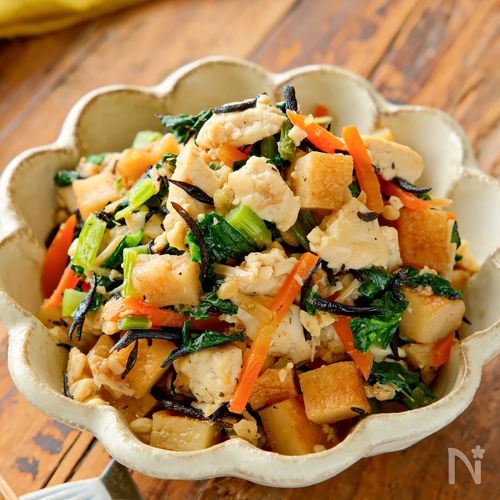 【お総菜屋さんの五目炒り豆腐】冷めても美味しい/和食献立に