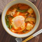 豚肉の純豆腐風チゲスープ