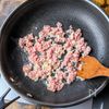 【いんげんとひき肉の彩り炒め】シャキ旨!!の工程3