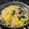 【ベーコンとほうれん草のペペロンチーノ】シンプル間違いない♪の工程3