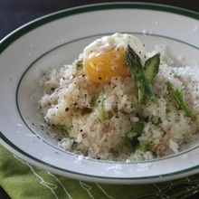 アスパラとパルメザンチーズのリゾット