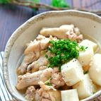 ほろっほろのホクッホク！手羽元と長芋のにんにく煮【滋養強壮】