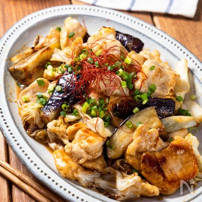 フライパンひとつ『鶏むね肉と野菜のオイスター炒め』