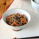 糸こんにゃくと人参と椎茸の胡麻炒め