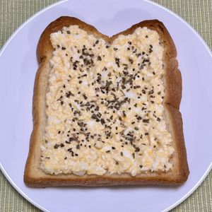 キャピタンの作ってみた!投稿(高たんぱく＆ヘルシー♡たまごトースト【マヨ不使用】)