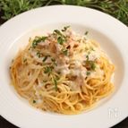明太クリームパスタ　めんツナかんかん