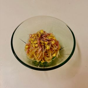 りんの作ってみた!投稿(豆もやしとハムの中華風和え)