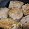 【ふわシャキ】生姜香る♡れんこんの甘辛はさみ焼きの工程3