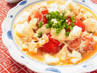 ５分おかず しらすトマトのくずし豆腐 By 庭乃桃 レシピサイト Nadia ナディア プロの料理家のおいしいレシピ