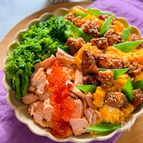 【鮭と鶏照りたまのハーフ&ハーフちらし寿司】お祝いごはんにも