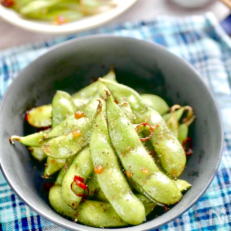 スパイシーガーリック枝豆のレシピ