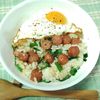 M*Pの作ってみた!投稿(やみつきになるおいしさ♪ソーセージとニラの混ぜごはん)