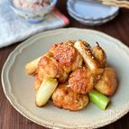 【鶏むね肉と豆腐の焼き鳥つくね】節約/もやし大量消費