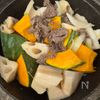レンジで時短《かぼちゃと蓮根♡肉じゃが風》の工程3