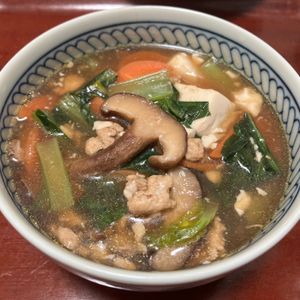 りんごの作ってみた!投稿(小松菜と豆腐のだし醤油あん【#胃腸にやさしい #デパ地下風】)