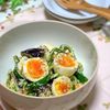 あゆの作ってみた!投稿(ドレッシングがバッチリ♡なすとピーマンと卵の味噌マヨサラダ)