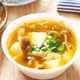 煮るだけ絶品！【きのこともやしのスンドゥブ風豆腐スープ】
