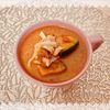 にゃ〜むずの作ってみた!投稿(【鶏かぼちゃのトマトクリームスープ】クリスマスにもピッタリ♪)