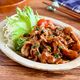 焼いて絡めるだけ♪あと味軽やか【豚こまと大葉の照り焼き】