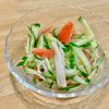 wakoの作ってみた!投稿(トマトときゅうりとカニかまの塩麹ナムル)
