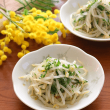 さっぱりと箸休めに！もやしの大葉ナムル