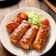 厚揚げのゴマ照り肉巻き